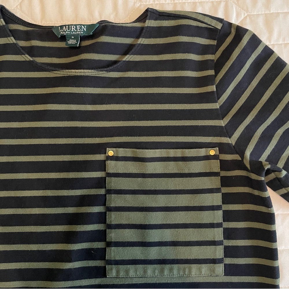 Ralph Lauren Striped Long Sleeve Top Size Small - Picture 3 of 8